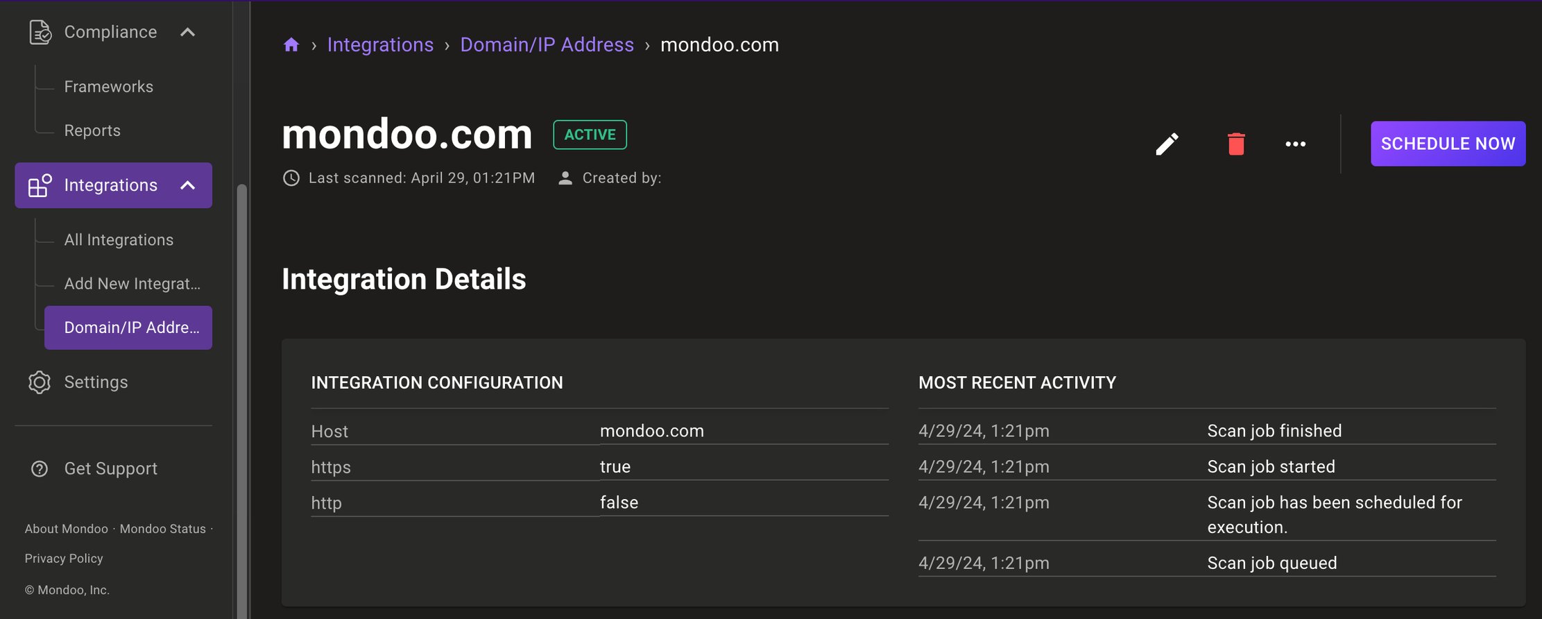 Mondoo Dashboard Config