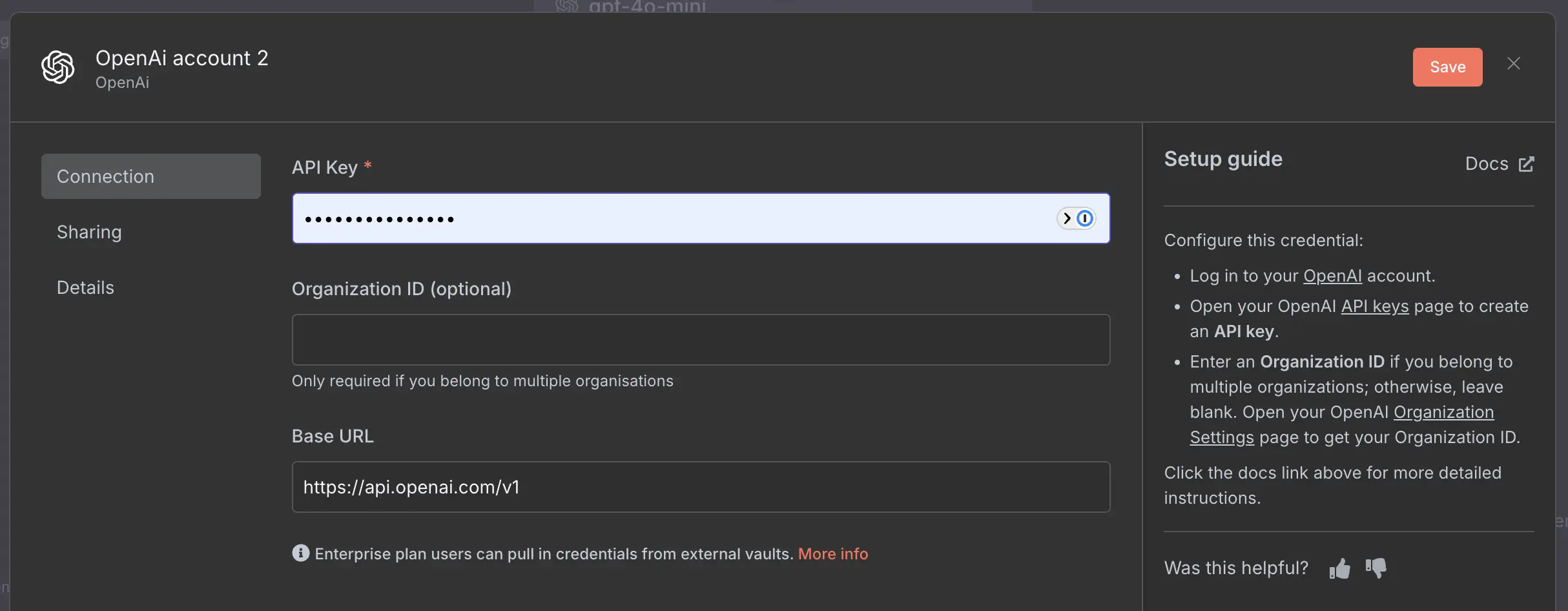 OpenAI-Anmeldeinformationen